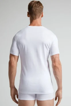 T-shirt z Elastycznej Bawełny Superior