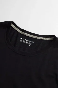 T-shirt z Krótkim Rękawem z Wełny Merino