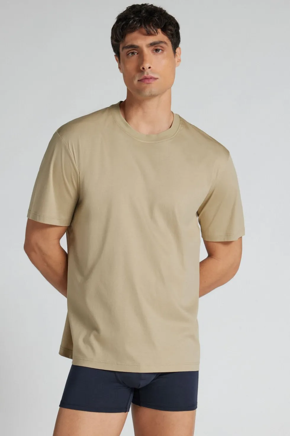 T-shirt z Merceryzowanej Bawełny Superlight filo Premium