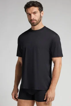T-shirt z Merceryzowanej Bawełny Superlight filo Premium