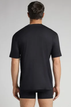 T-shirt z Merceryzowanej Bawełny Superlight filo Premium