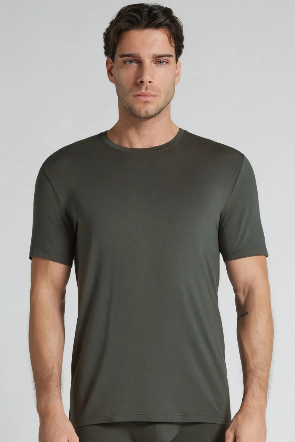 T-shirt z Tkaniny Soft Silk