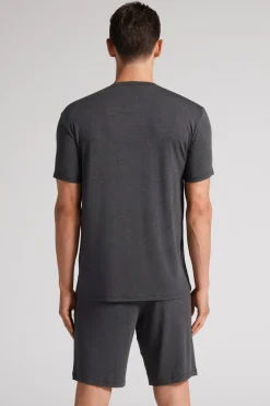 T-shirt z Tkaniny Soft Silk