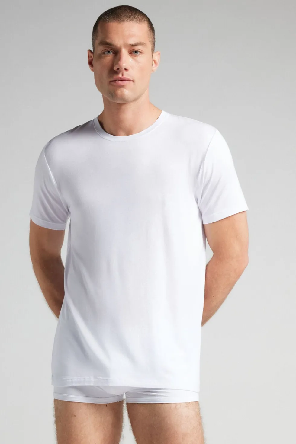 T-shirt z Tkaniny Soft Silk