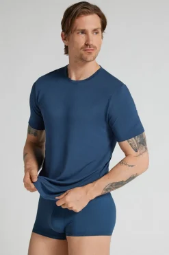 T-shirt z Tkaniny Soft Silk