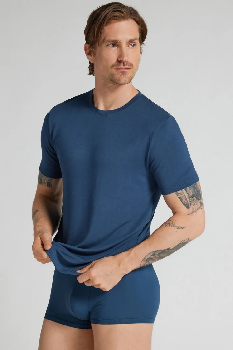 T-shirt z Tkaniny Soft Silk